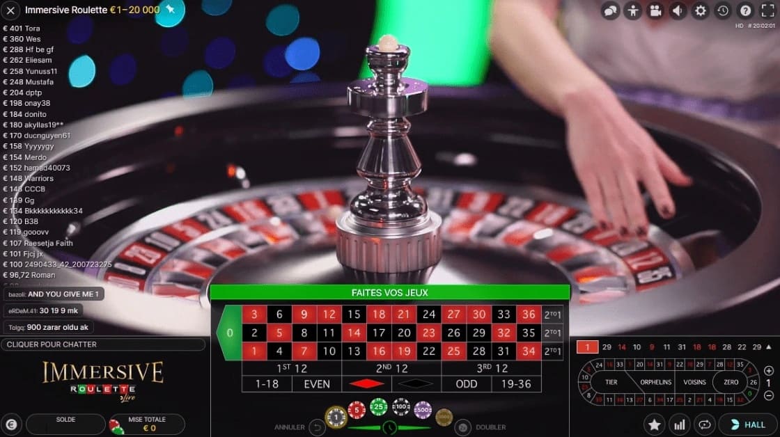 Immersive Roulette