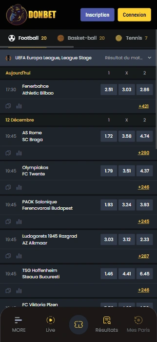 Paris Sportifs sur DONBET Gagner Gros au FR DonBetCasino Sport Aujourd’hui !