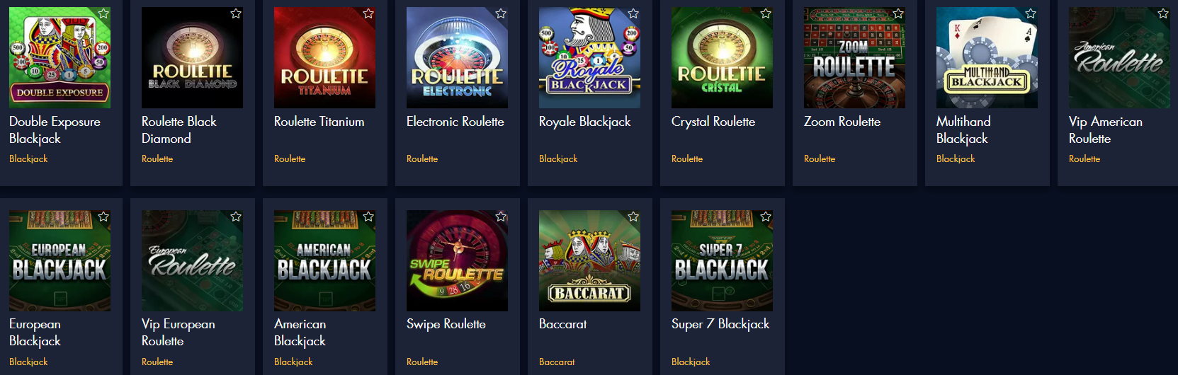 Jeux de table et de cartes Europe 777 Casino Avis de Traditionnelle Jeux de Cartes sur Internet au Europe Casino 777 FR