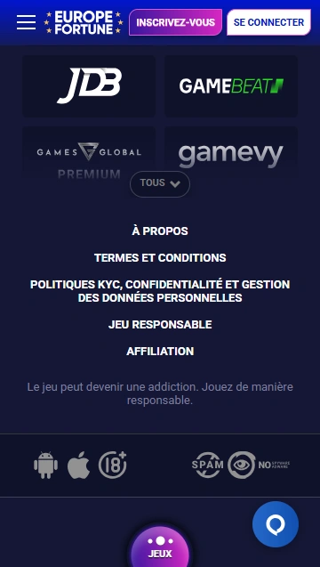 Explorez de EuropeFortuneCasino Avis et Jouer Maintenant Aujourd’hui !