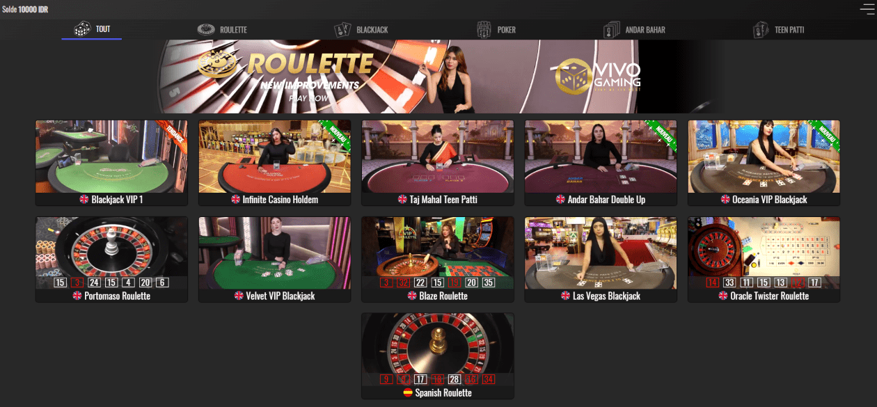 Simulateur Gain Roulette avec Croupier en Direct au le Net Français