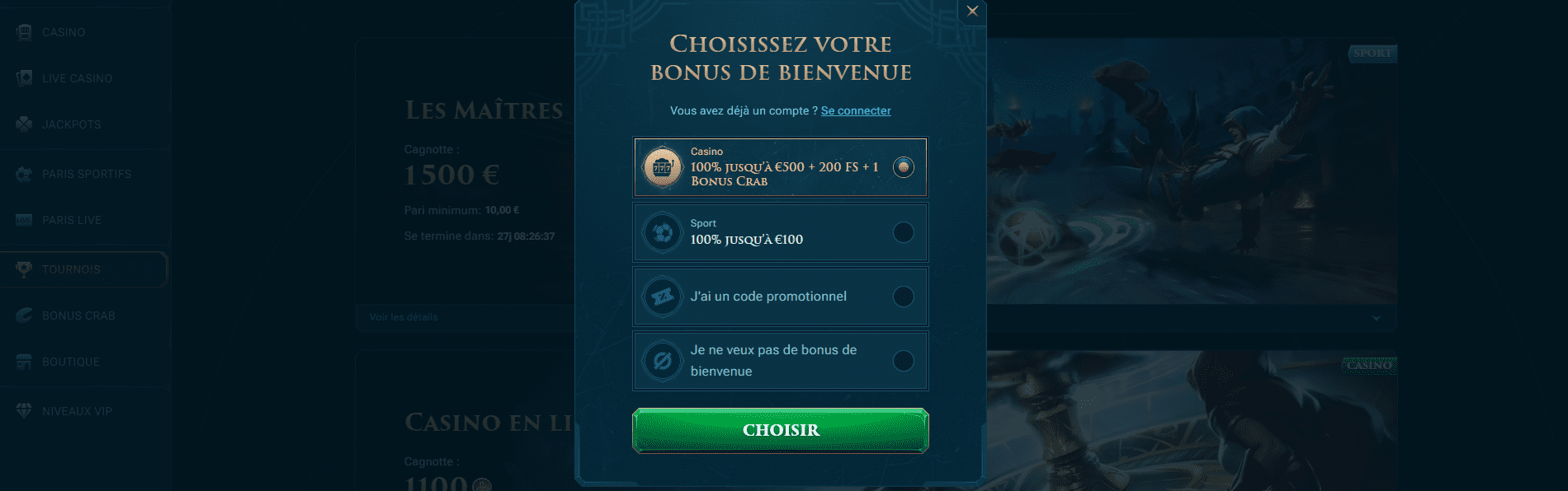 Inscription au Slotuna Casino Enregistrer un Nouvel Utilisateur sur SlotunaCasino FR