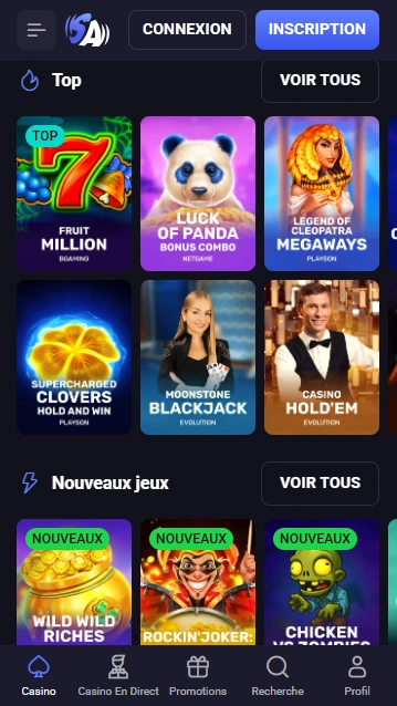 Jeux au Spin Aura Casino Jouer Maintenant sur Casino AuraSpin avec Superbe Machines à Sous et Autres Jeux en Ligne